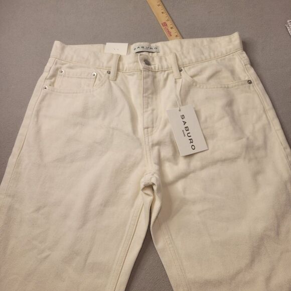 Saburo Jeans Men Slim Fit Straight Size W32 L34 - Picture 2 of 8